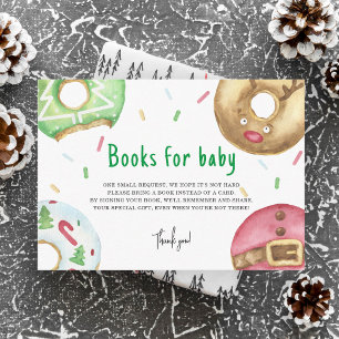 Christmas cookies donuts - books for baby ticket enclosure card