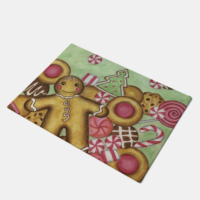 Christmas Cookies Doormat Gift (Angled)