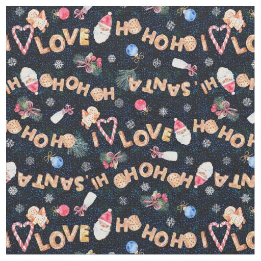 Christmas Cookies Festive Holiday Fabric