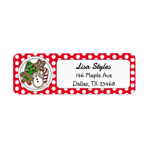 Christmas Cookies Festive Holiday Label