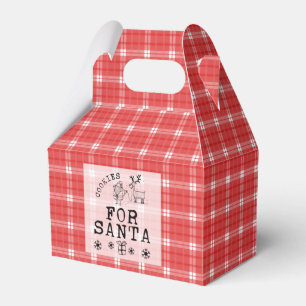 Christmas Cookies for Santa Gable Favor Box