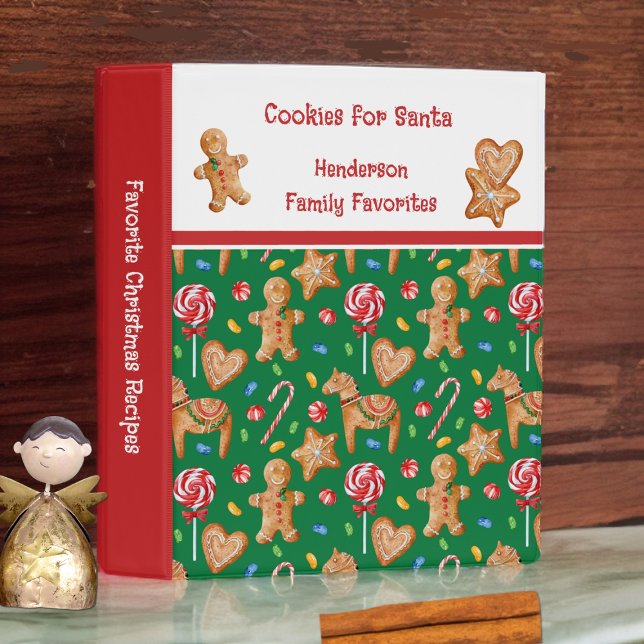 Christmas Cookies for Santa Green Mini Binder (Creator Uploaded)