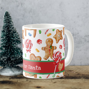 Christmas Cookies for Santa White Coffee Mug