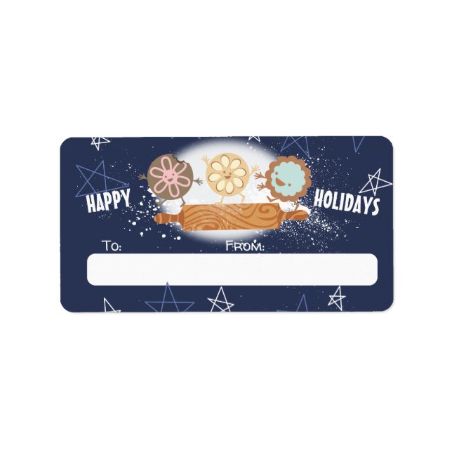 Christmas cookies from the kitchen of gift sticker (Front)