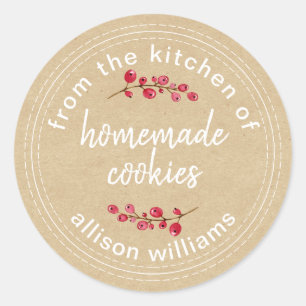 Christmas Cookies From the Kitchen of Kraft Classic Round Sticker