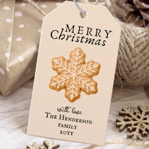 Christmas Cookies Frosting Merry Christmas Gift Tags
