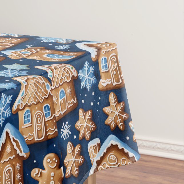 Christmas cookies ginger breadman Winter holiday   Tablecloth (In Situ)