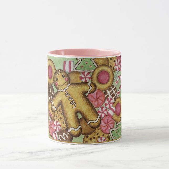 Christmas Cookies Gingerbread Man Coffee Mug (Center)