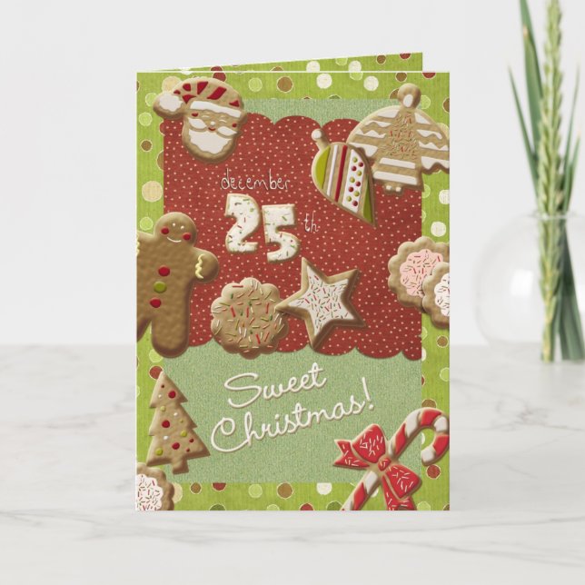 Christmas cookies holiday card (Front)