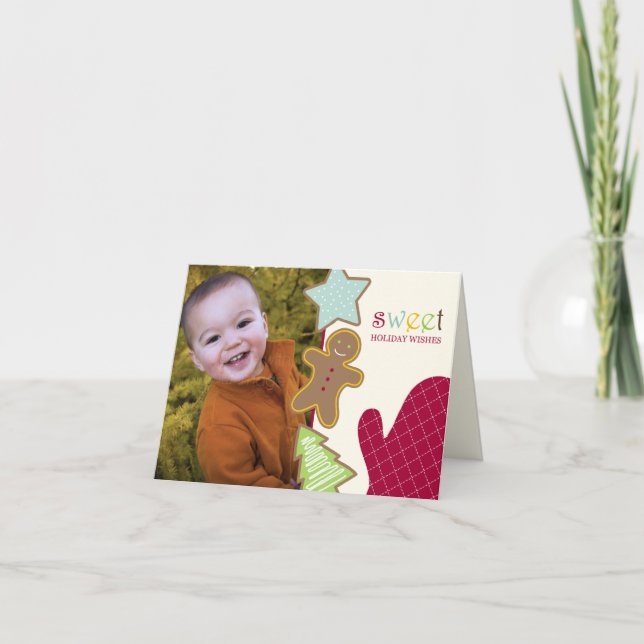Christmas Cookies Holiday Photo Card (Front)