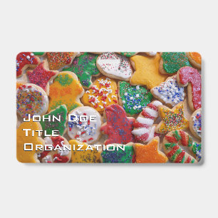 Christmas Cookies I Colorful Holiday Baking Badge