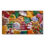 Christmas Cookies I Colorful Holiday Baking Business Card Magnet