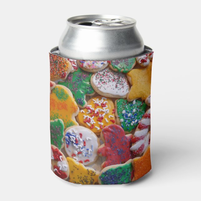 Christmas Cookies I Colorful Holiday Baking Can Cooler (Can Front)
