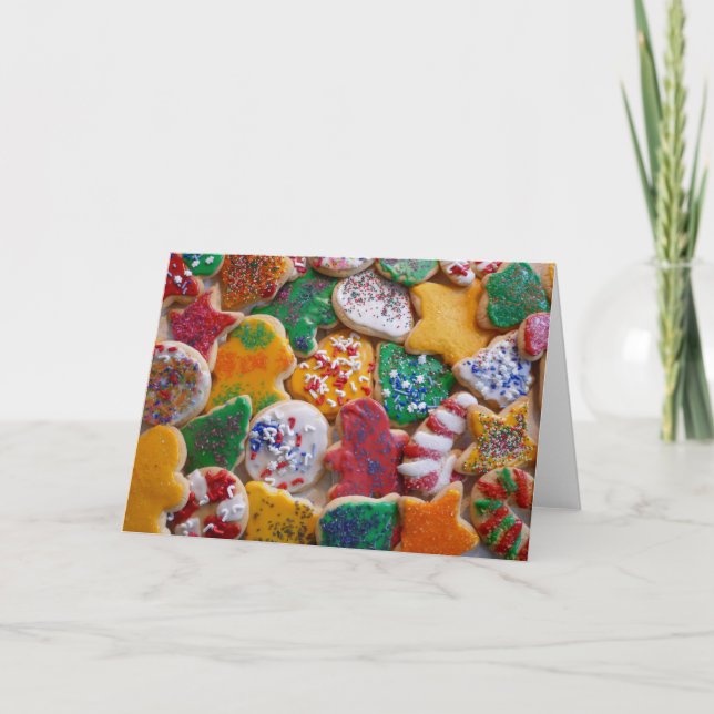 Christmas Cookies I Colorful Holiday Baking Card (Front)