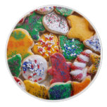 Christmas Cookies I Colorful Holiday Baking Ceramic Knob