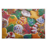 Christmas Cookies I Colorful Holiday Baking Cloth Placemat