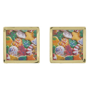 Christmas Cookies I Colorful Holiday Baking Cufflinks