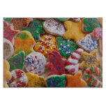 Christmas Cookies I Colorful Holiday Baking Cutting Board