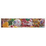 Christmas Cookies I Colorful Holiday Baking Desk Name Plate