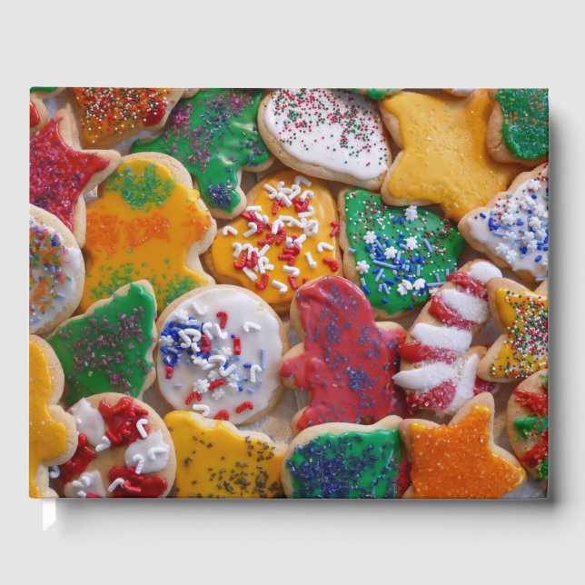 Christmas Cookies I Colorful Holiday Baking Guest Book (Front)