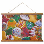 Christmas Cookies I Colorful Holiday Baking Hanging Tapestry