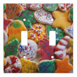 Christmas Cookies I Colorful Holiday Baking Light Switch Cover