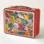 Christmas Cookies I Colorful Holiday Baking Metal Lunch Box