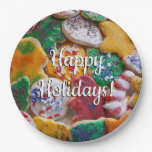 Christmas Cookies I Colorful Holiday Baking Paper Plates