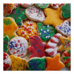 Christmas Cookies I Colorful Holiday Baking Poster