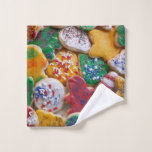 Christmas Cookies I Colorful Holiday Baking Wash Cloth
