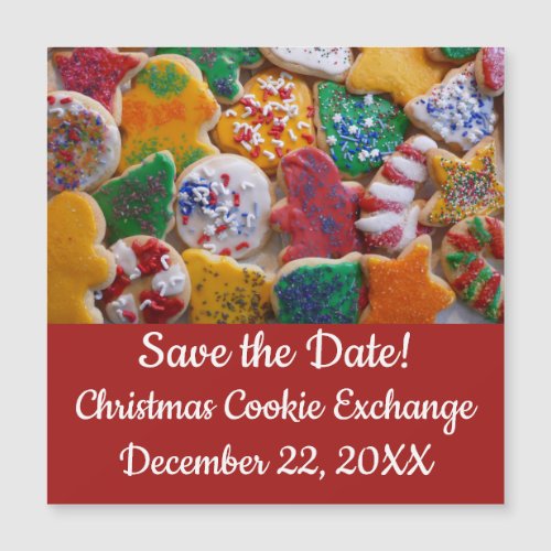 Christmas Cookies I Colorful Holiday Save the Date