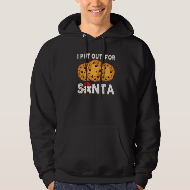 Christmas Cookies  I Put Out For Santa Xmas Pajama Hoodie (Front)