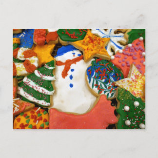 Christmas Cookies III Colorful Holiday Baking Postcard