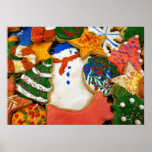 Christmas Cookies III Colorful Holiday Baking Poster