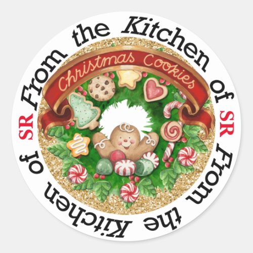 Christmas Cookies Kitchen Sticker _ SRF
