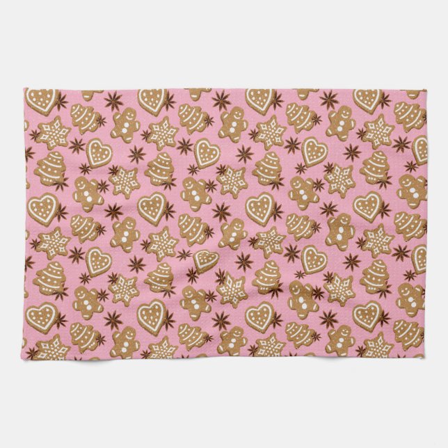 Christmas cookies kitchen towel (Horizontal)
