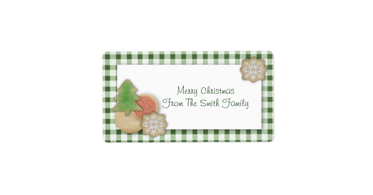 Christmas Cookies Label | Zazzle