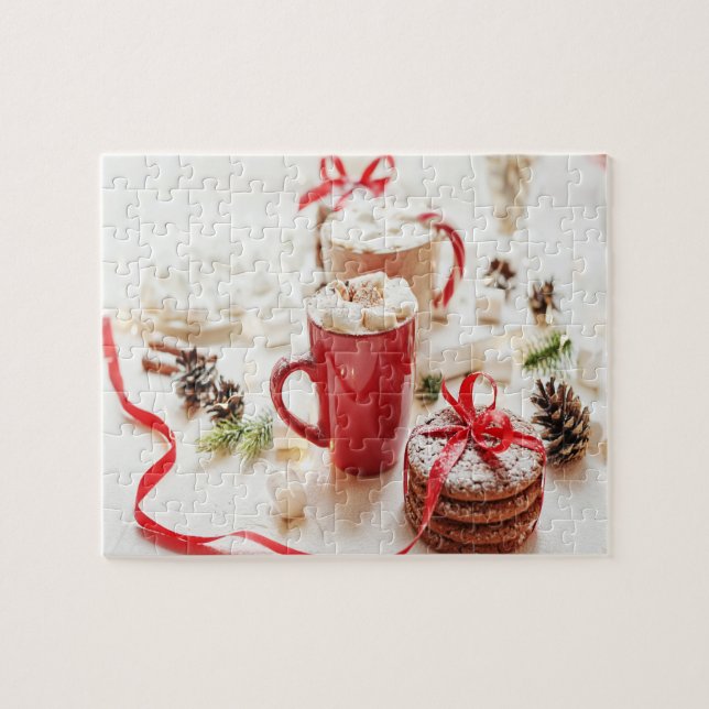 Christmas Cookies & Marshmallow Jigsaw Puzzle (Horizontal)