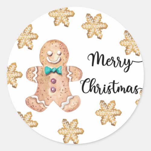 Christmas cookies Merry christmas  Classic Round Sticker