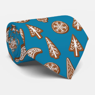 Christmas cookies neck tie