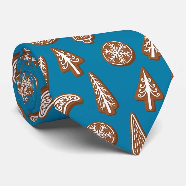Christmas cookies neck tie (Rolled)