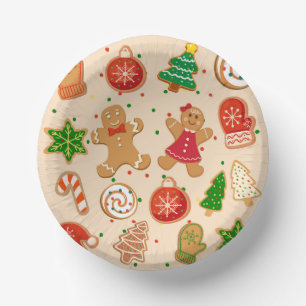 Christmas Cookies Paper Bowls