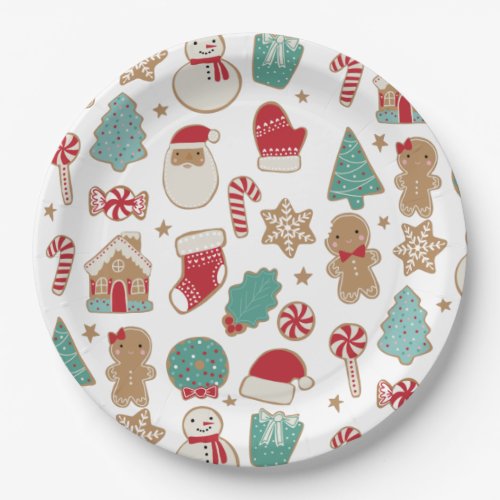 Christmas Cookies Paper Plate
