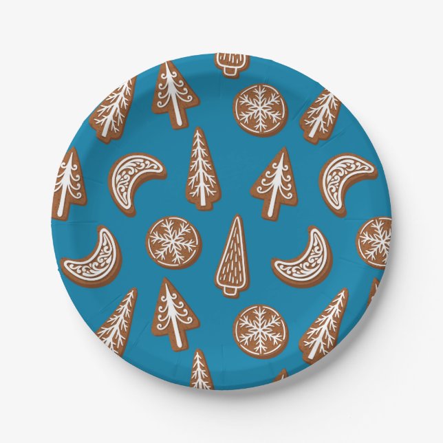 Christmas cookies paper plates (Front)
