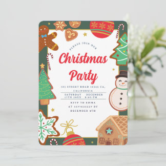 Christmas cookies Party Invitation