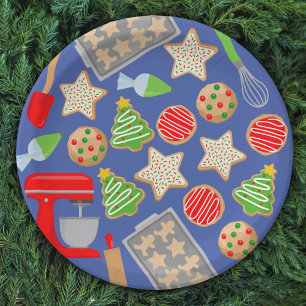 CHRISTMAS COOKIES PARTY PAPER PLATES
