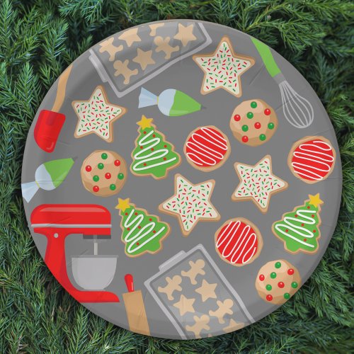 CHRISTMAS COOKIES PARTY PAPER PLATES