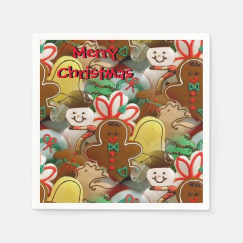 Christmas Cookies Pattern Napkin