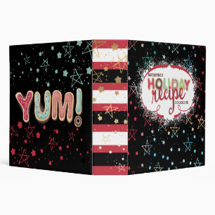 Christmas cookies personalized recipe cookbook 3 r 3 ring binder