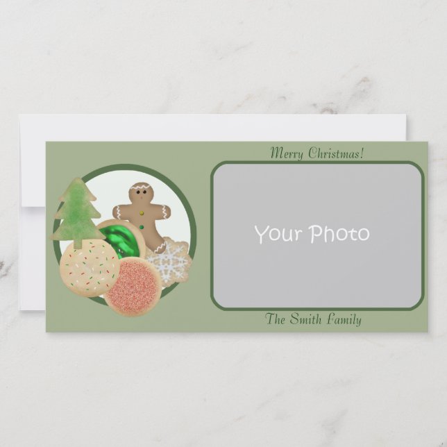 Christmas Cookies Photo Card (Front)